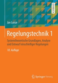 Cover image: Regelungstechnik 1 10th edition 9783642539084