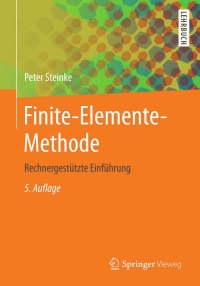 Imagen de portada: Finite-Elemente-Methode 5th edition 9783642539367