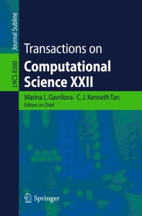 صورة الغلاف: Transactions on Computational Science XXII 9783642542114