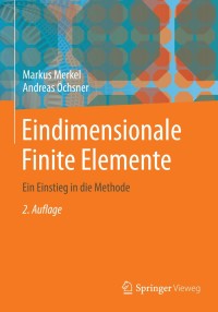 Cover image: Eindimensionale Finite Elemente 2nd edition 9783642544811