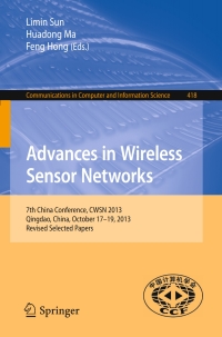 صورة الغلاف: Advances in Wireless Sensor Networks 9783642545214