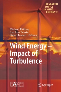 Cover image: Wind Energy - Impact of Turbulence 9783642546952