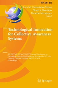 Cover image: Technological Innovation for Collective Awareness Systems 9783642547331