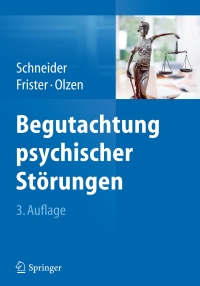 表紙画像: Begutachtung psychischer Störungen 3rd edition 9783642547645