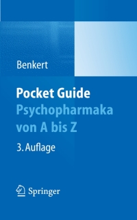 Imagen de portada: Pocket Guide Psychopharmaka von A bis Z 3rd edition 9783642547669