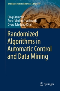 Cover image: Randomized Algorithms in Automatic Control and Data Mining 9783642547850