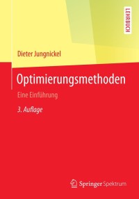 Cover image: Optimierungsmethoden 3rd edition 9783642548208