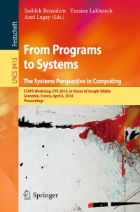 Cover image: From Programs to Systems - The Systems Perspective in Computing 9783642548475