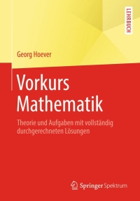 Imagen de portada: Vorkurs Mathematik 9783642548703