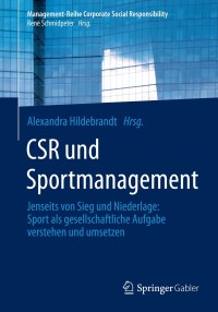 Imagen de portada: CSR und Sportmanagement 9783642548833