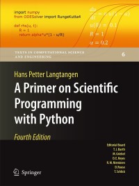 Cover image: A Primer on Scientific Programming with Python 4th edition 9783642549588
