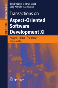 Imagen de portada: Transactions on Aspect-Oriented Software Development XI 9783642550980