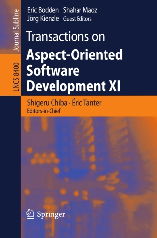 Cover image: Transactions on Aspect-Oriented Software Development XI 9783642550980