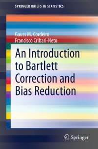 Cover image: An Introduction to Bartlett Correction and Bias Reduction 9783642552540