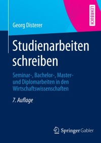 Cover image: Studienarbeiten schreiben 7th edition 9783642553660