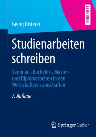 Imagen de portada: Studienarbeiten schreiben 7th edition 9783642553660