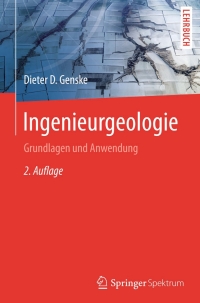 Cover image: Ingenieurgeologie 2nd edition 9783642553868