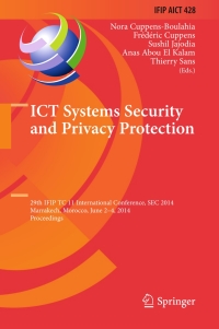 Cover image: ICT Systems Security and Privacy Protection 9783642554148