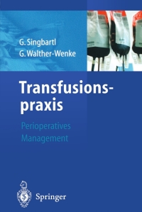 Cover image: Transfusionspraxis 9783540006312