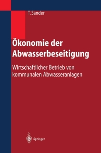 Imagen de portada: Ökonomie der Abwasserbeseitigung 9783540006756