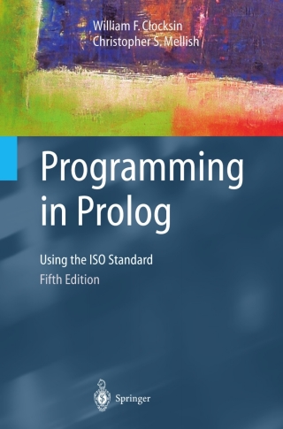 Cover image: Programming in Prolog 5th edition 9783540006787