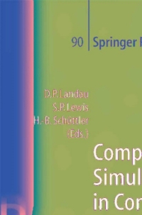 Cover image: Computer Simulation Studies in Condensed-Matter Physics XV 1st edition 9783540000877