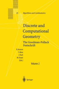 Cover image: Discrete and Computational Geometry 1st edition 9783540003717