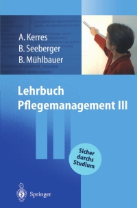 Imagen de portada: Lehrbuch Pflegemanagement III 9783540443315
