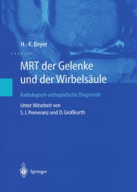 Cover image: MRT der Gelenke und der Wirbelsäule 9783540436027
