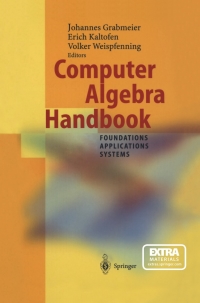 Imagen de portada: Computer Algebra Handbook 1st edition 9783540654667
