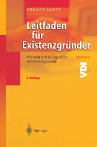 Cover image: Leitfaden für Existenzgründer 4th edition 9783540420026