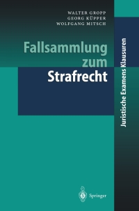 Cover image: Fallsammlung zum Strafrecht 9783540424840