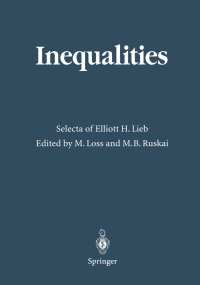 Cover image: Inequalities 9783540430216