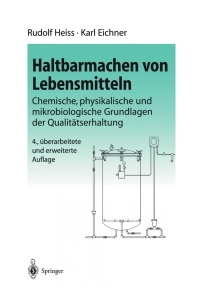 表紙画像: Haltbarmachen von Lebensmitteln 4th edition 9783540431374