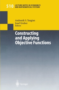 Cover image: Constructing and Applying Objective Functions 1st edition 9783540426691