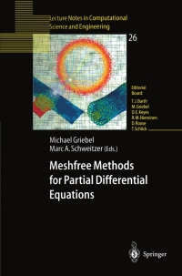 Cover image: Meshfree Methods for Partial Differential Equations 1st edition 9783540438915