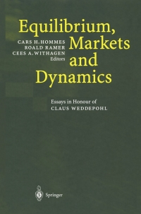 Imagen de portada: Equilibrium, Markets and Dynamics 1st edition 9783540434702