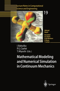 Imagen de portada: Mathematical Modeling and Numerical Simulation in Continuum Mechanics 1st edition 9783540423997
