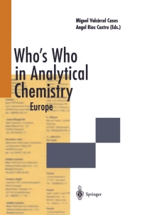 Immagine di copertina: Who’s Who in Analytical Chemistry 9783540418924