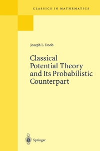 Imagen de portada: Classical Potential Theory and Its Probabilistic Counterpart 9783540412069