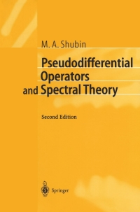 Cover image: Pseudodifferential Operators and Spectral Theory 2nd edition 9783540411956