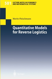 Imagen de portada: Quantitative Models for Reverse Logistics 9783540417118