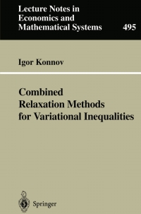 Cover image: Combined Relaxation Methods for Variational Inequalities 9783540679998