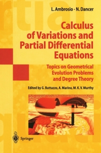Imagen de portada: Calculus of Variations and Partial Differential Equations 9783540648031