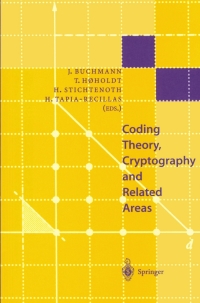 Imagen de portada: Coding Theory, Cryptography and Related Areas 1st edition 9783540662488