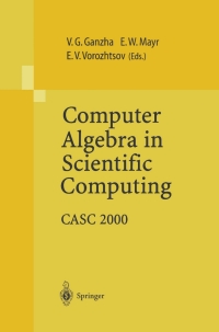 Cover image: Computer Algebra in Scientific Computing 1st edition 9783540410409