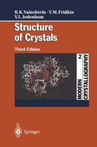 Cover image: Modern Crystallography 2 3rd edition 9783540674740