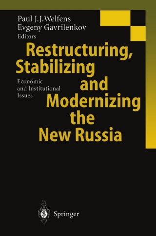 Cover image: Restructuring, Stabilizing and Modernizing the New Russia 1st edition 9783540674290