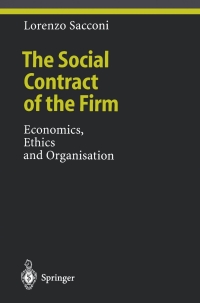 Titelbild: The Social Contract of the Firm 9783540672197