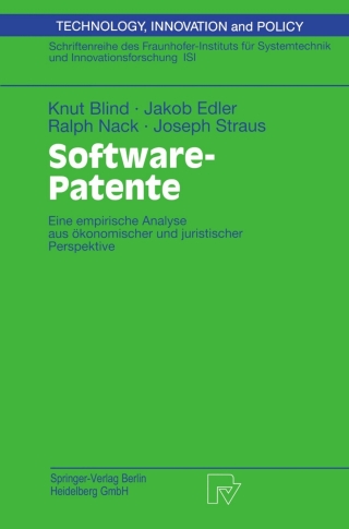 表紙画像: Software-Patente 9783790815405